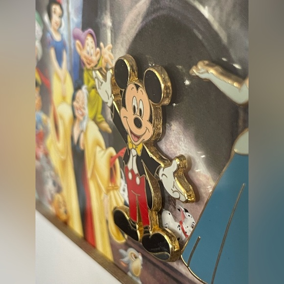 Disney Framed Castle Picture, Where Dreams Come True, 4 Pin Set - Picture 10 of 12